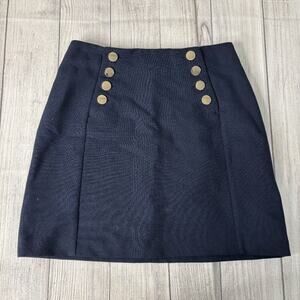 H&M Navy Blue Sailor Mini Skirt Size 8